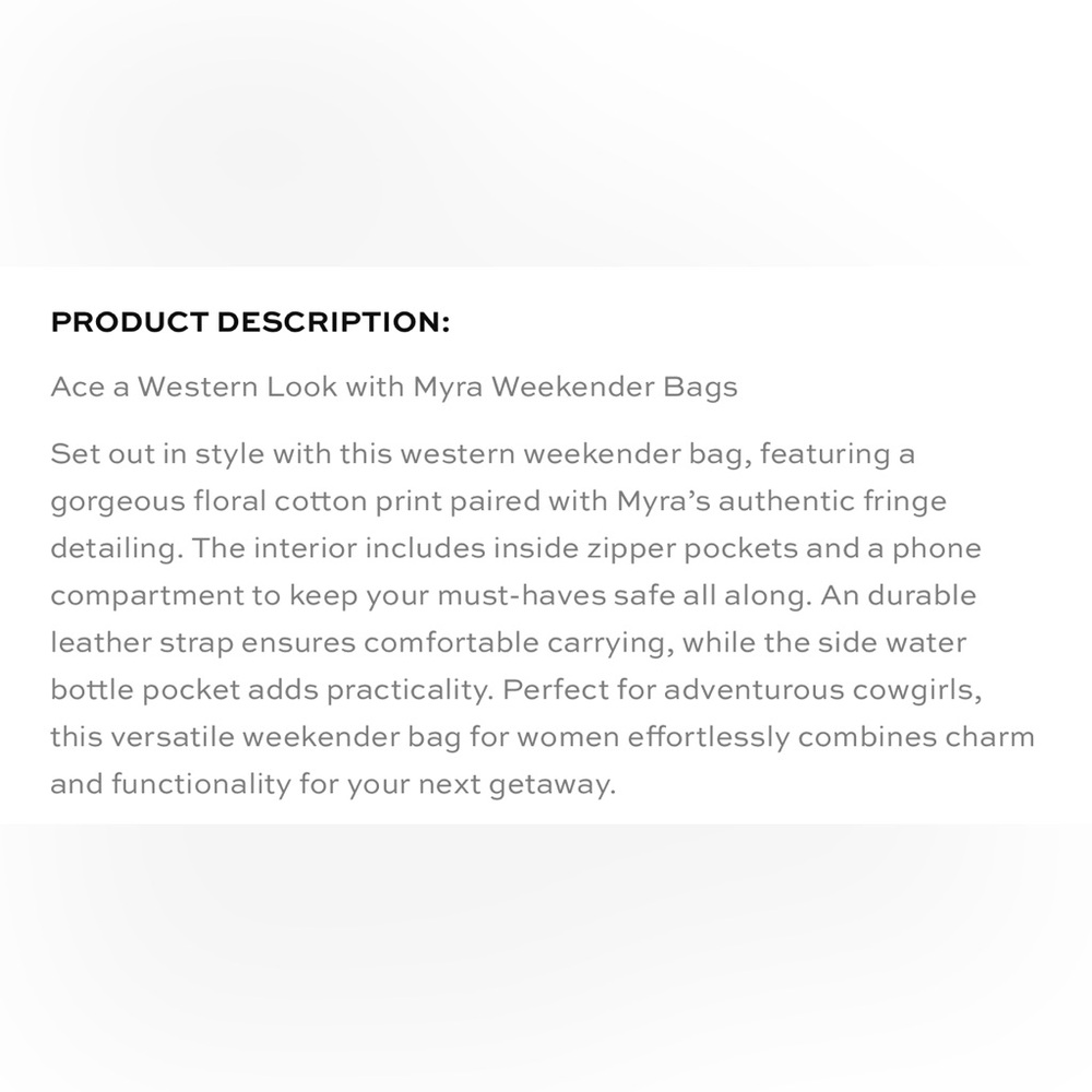 Myra Bag- Venture Weekender - Picture 8 of 9